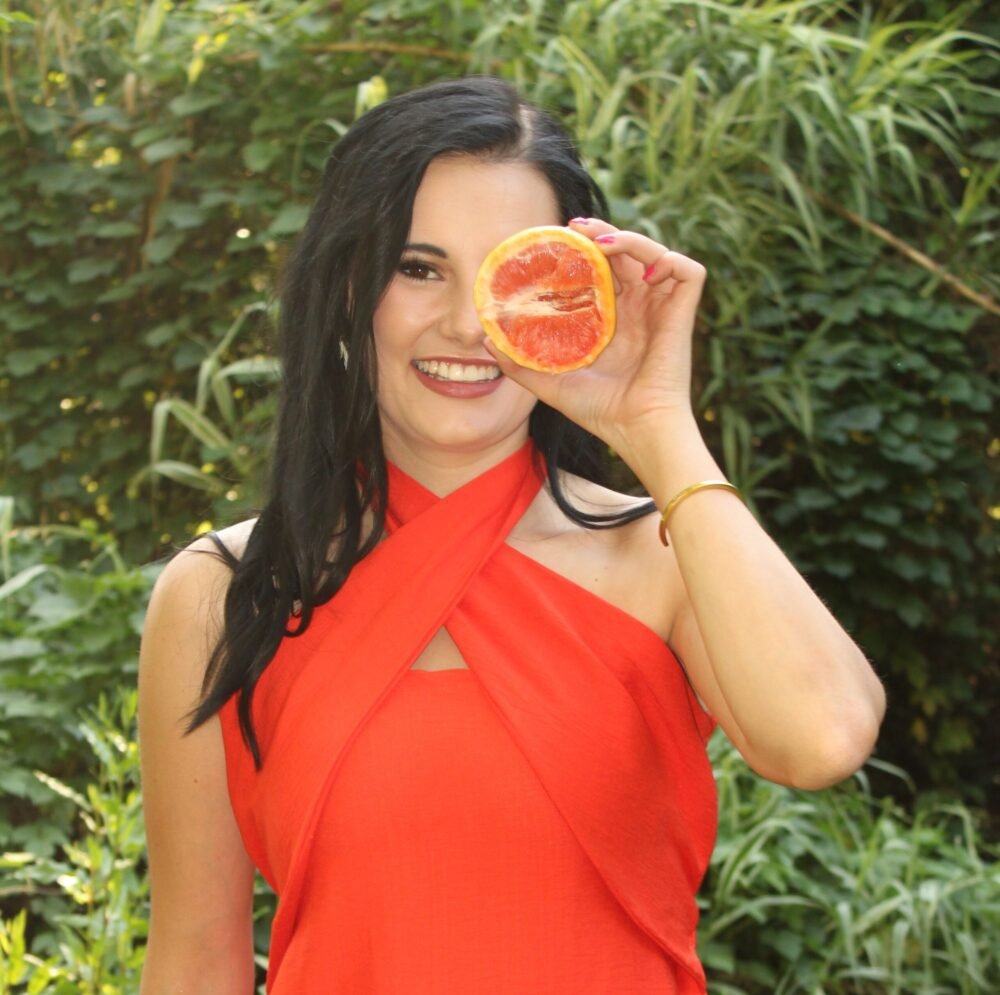 Tangerine Halter Mini Dress